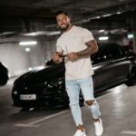 T-shirt męski bawełniany Blush Ola Voga beżowy