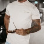 T-shirt męski bawełniany Blush Ola Voga beżowy