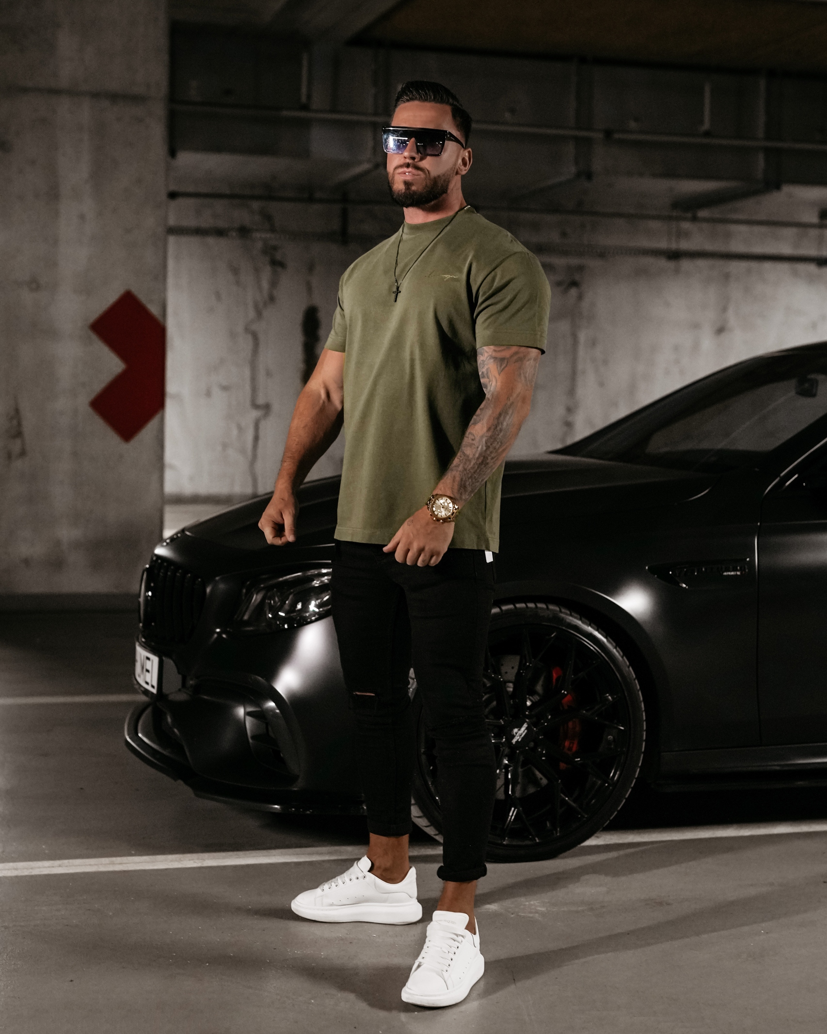 T-shirt męski bawełniany Blush Ola Voga khaki