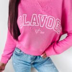 Bluza crewneck klasyczna Dreamer Ola Voga różowa