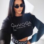 Bluza z haftem Lena Ola Voga czarna