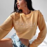 Bluza z haftem Lena Ola Voga brzoskwiniowa