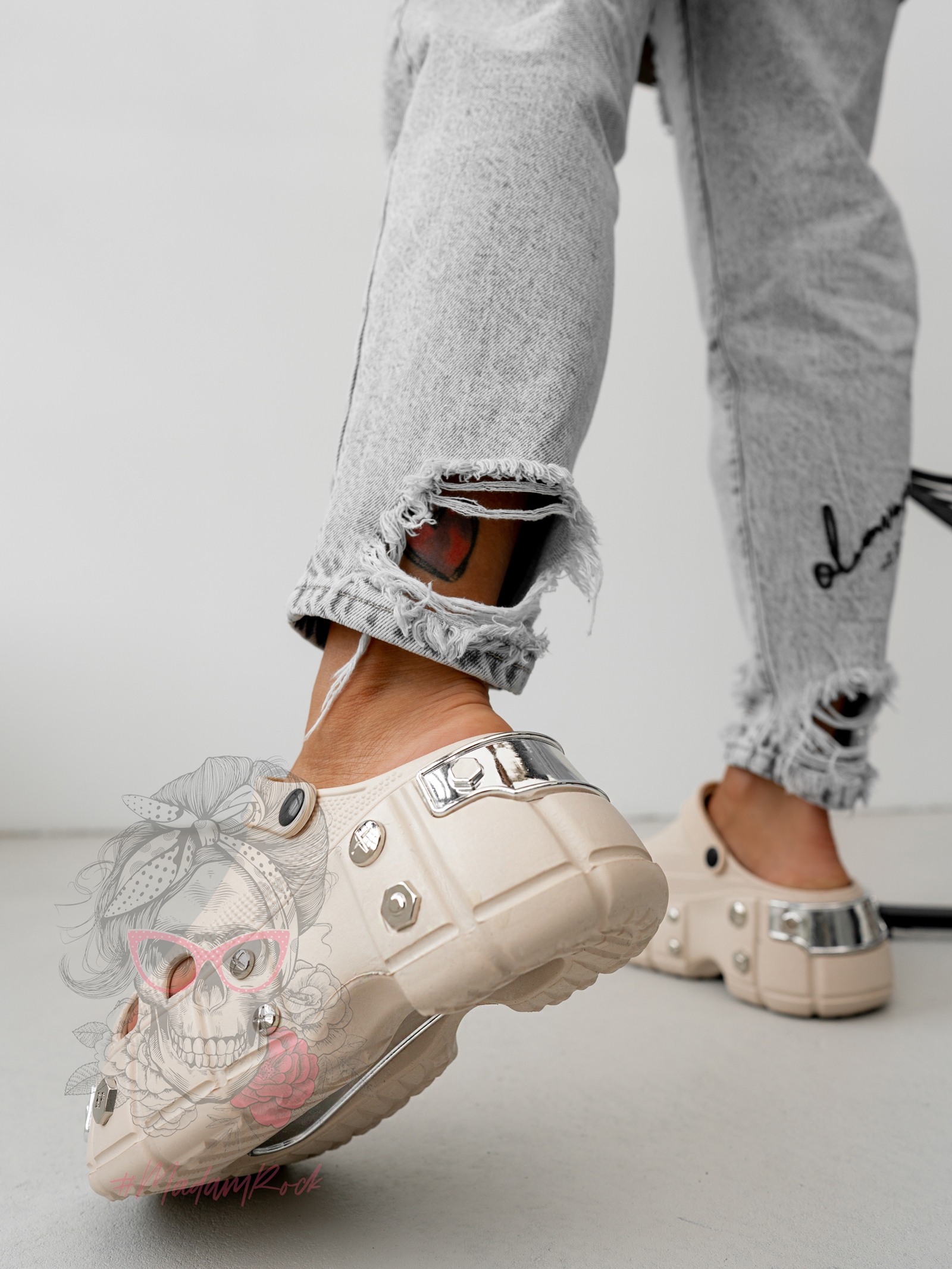 Chodaki piankowe Rock Sopo beżowe