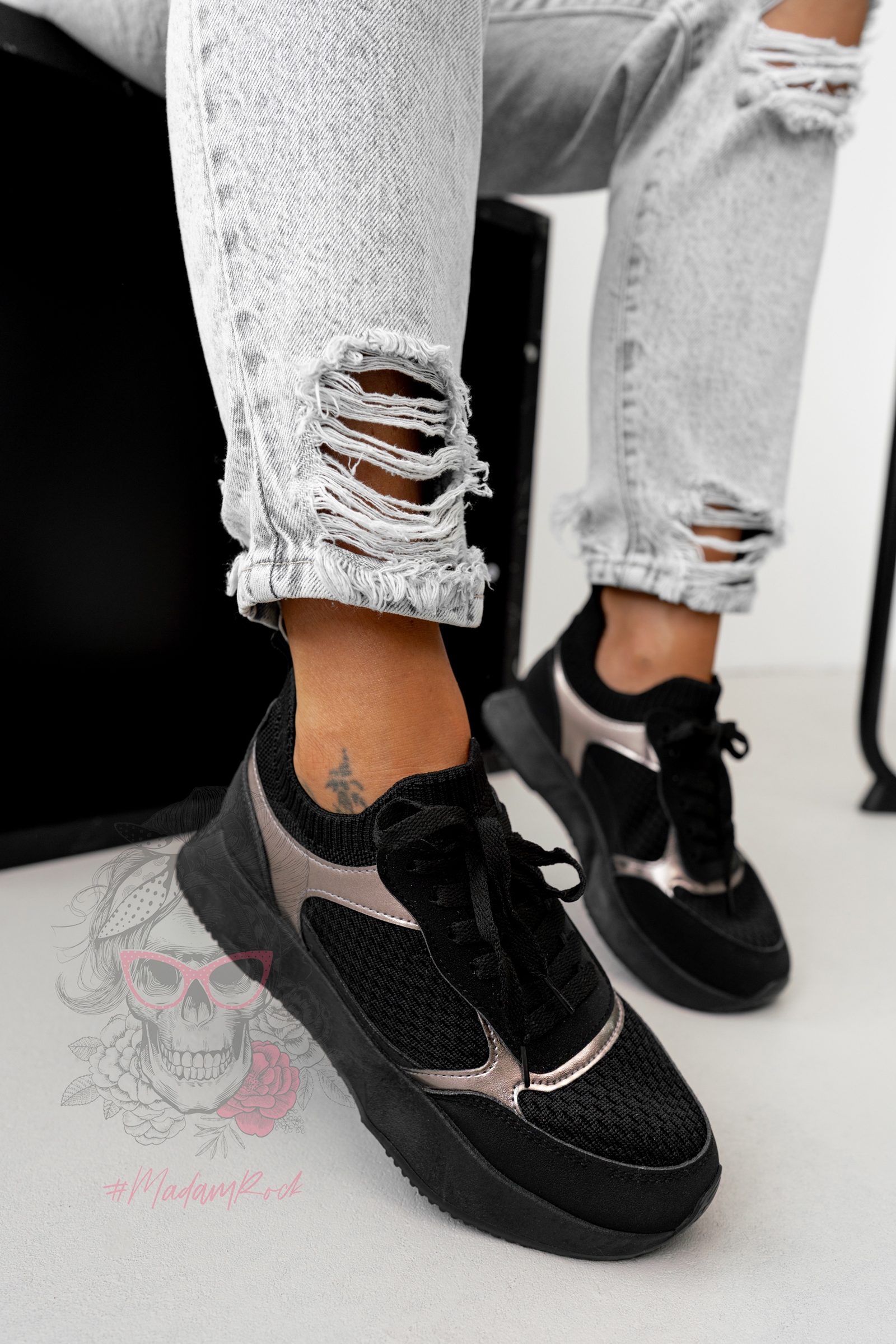 Buty sportowe Madam Igose czarne Buty sportowe Madam Igose czarne