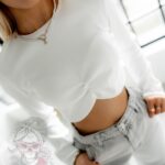 Bluzka elastyczna Zexo biała