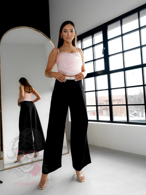 Spodnie szerokie Laver czarne