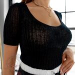 Spodnie szerokie Laver czarne