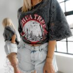 T-shirt dekatyzowany Harley szary