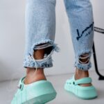 Sandały chodaki Rock Wanna Be With You miętowe