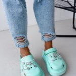 Sandały chodaki Rock Wanna Be With You miętowe