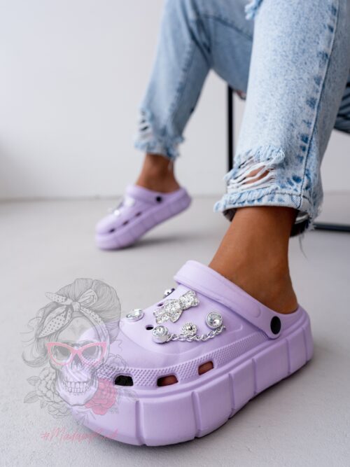 Sandały chodaki Rock Wanna Be With You lila