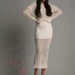 Komplet ażurowy Piter ecru