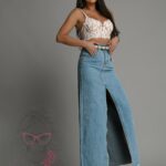 Gorset koronkowy Lidi ecru