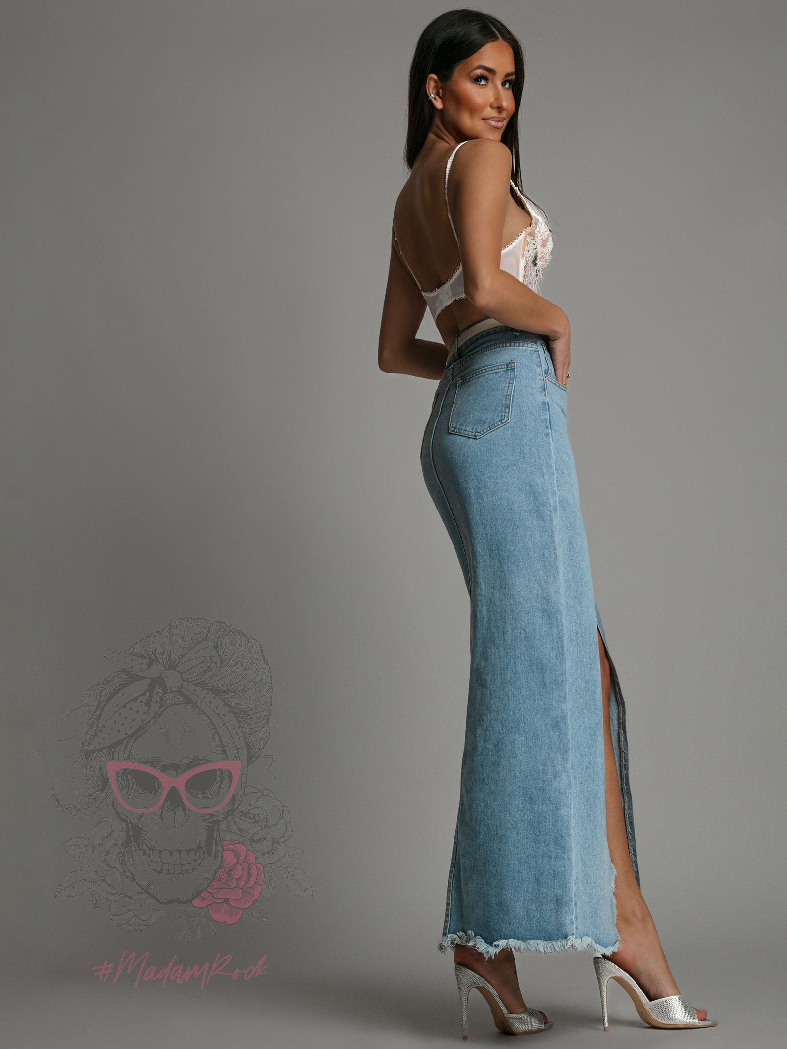 Gorset koronkowy Lidi ecru