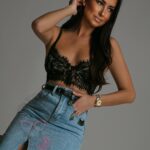 Gorset koronkowy Foriso czarny