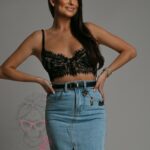 Gorset koronkowy Foriso czarny