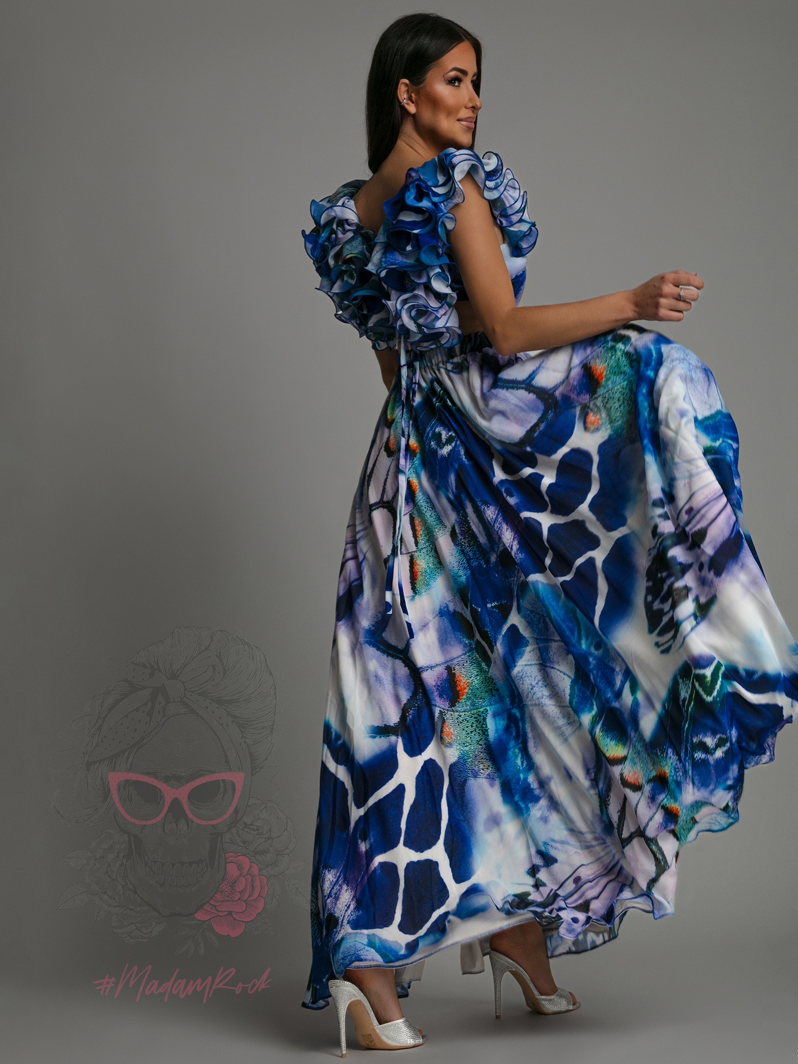 Sukienka Maxi NB GlamBoss II niebieska