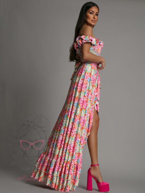 Komplet body + spódnica maxi NB Fiti kolorowy