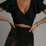 Komplet bluzka + spódnica NB Misylla czarny