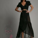 Komplet bluzka + spódnica NB Misylla czarny