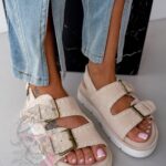 Sandały boho Madam Cherio beżowe