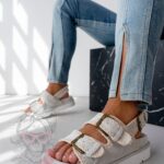 Sandały boho Madam Cherio szare