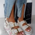 Sandały boho Madam Cherio szare