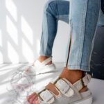 Sandały boho Madam Cherio szare