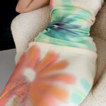 Sukienka wakacyjna Moowa pomarańczowa