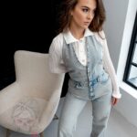 Kombinezon jeansowy Emerk niebieski