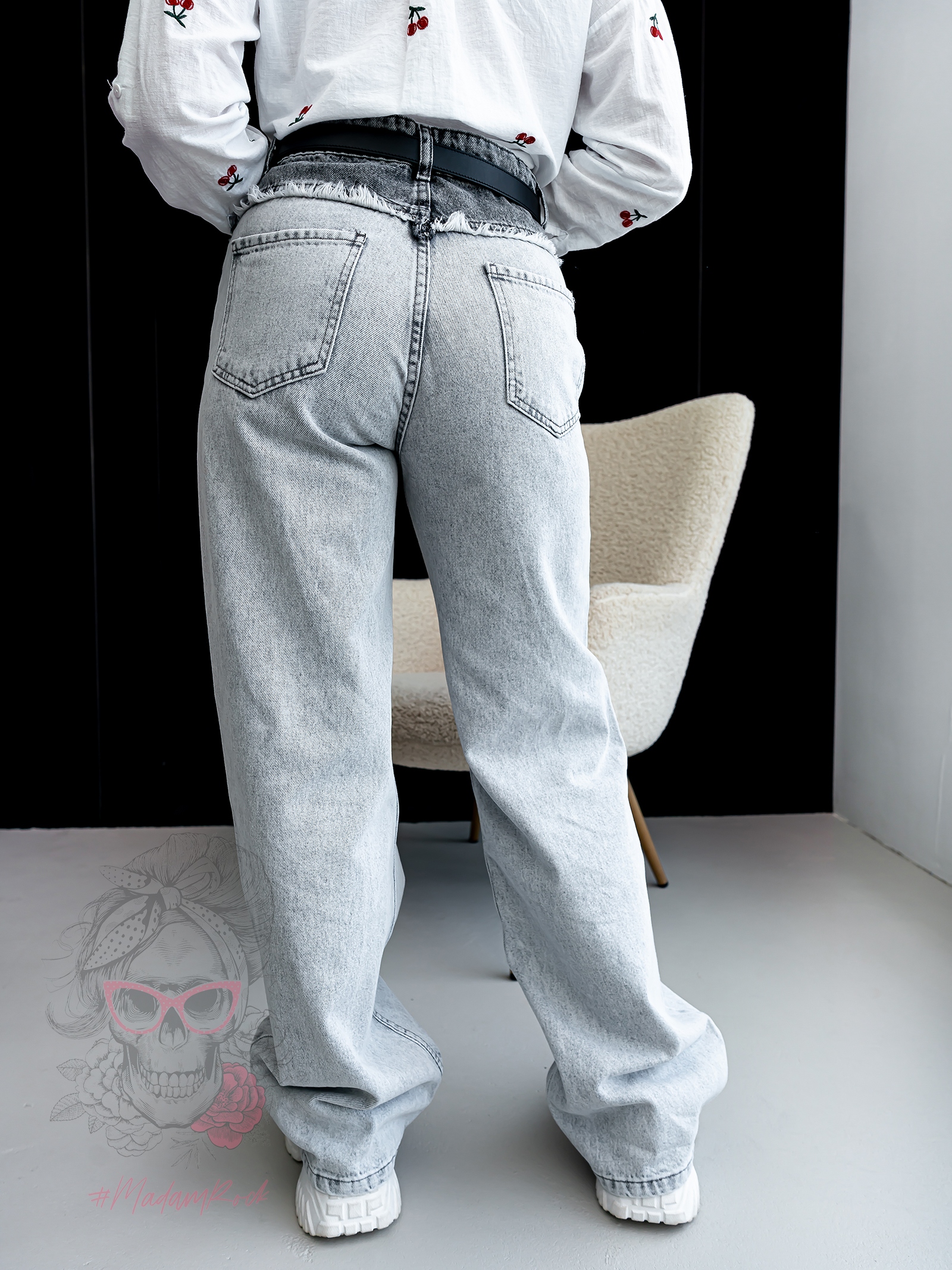 Spodnie jeansowe Gers szare Spodnie jeansowe Gers szare