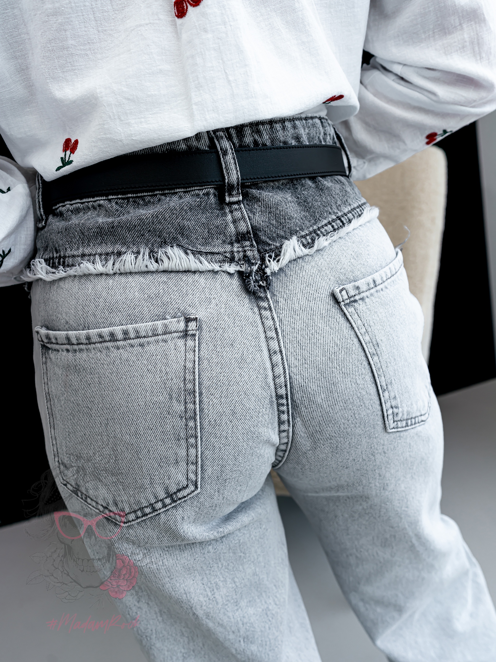 Spodnie jeansowe Gers szare Spodnie jeansowe Gers szare