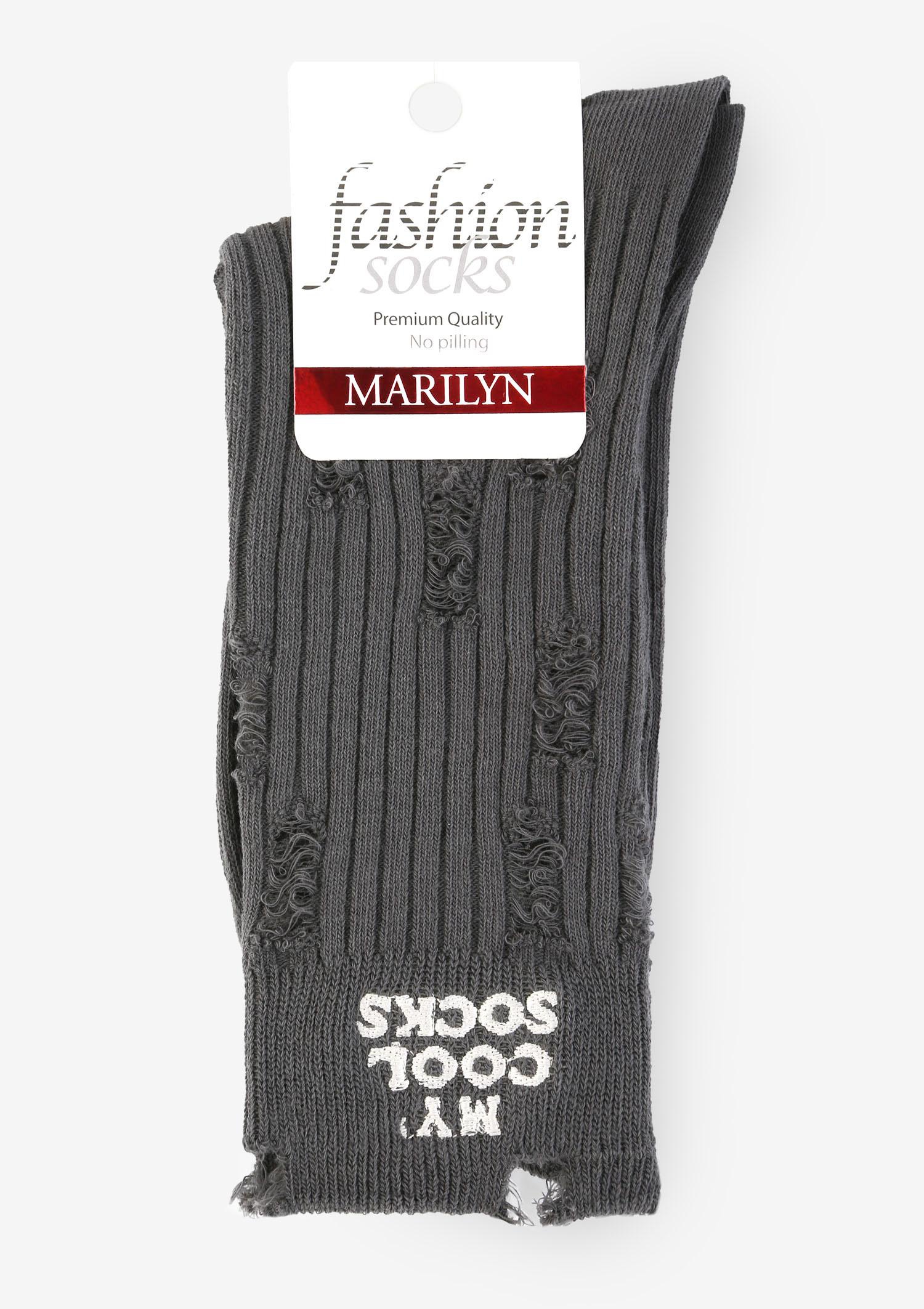 Skarpetki z przetarciami MY COOL SOCKS grafitowe Skarpetki z przetarciami MY COOL SOCKS grafitowe