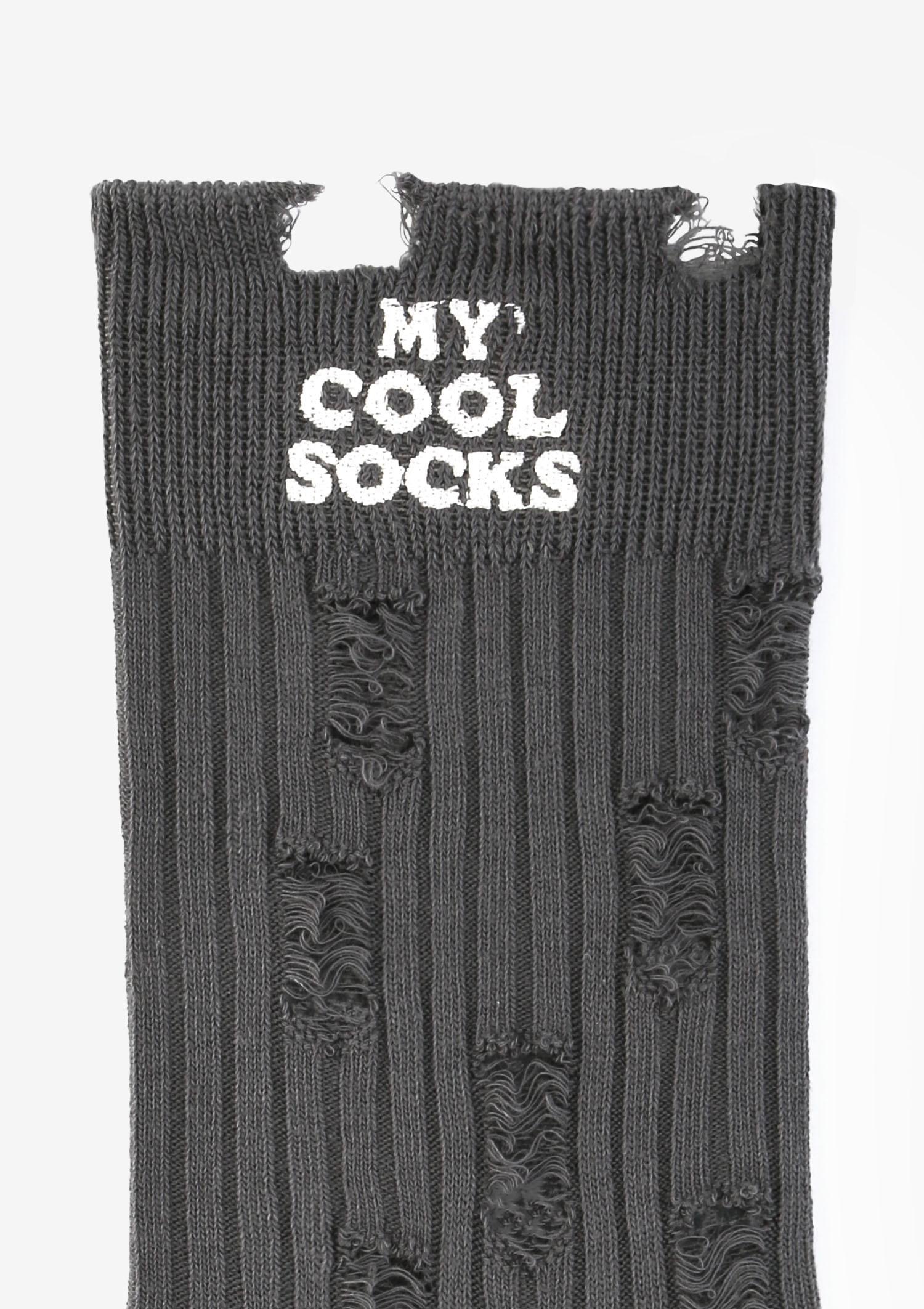 Skarpetki z przetarciami MY COOL SOCKS grafitowe Skarpetki z przetarciami MY COOL SOCKS grafitowe