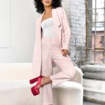 Marynarka z aplikacją MC Fancy Cat różowa