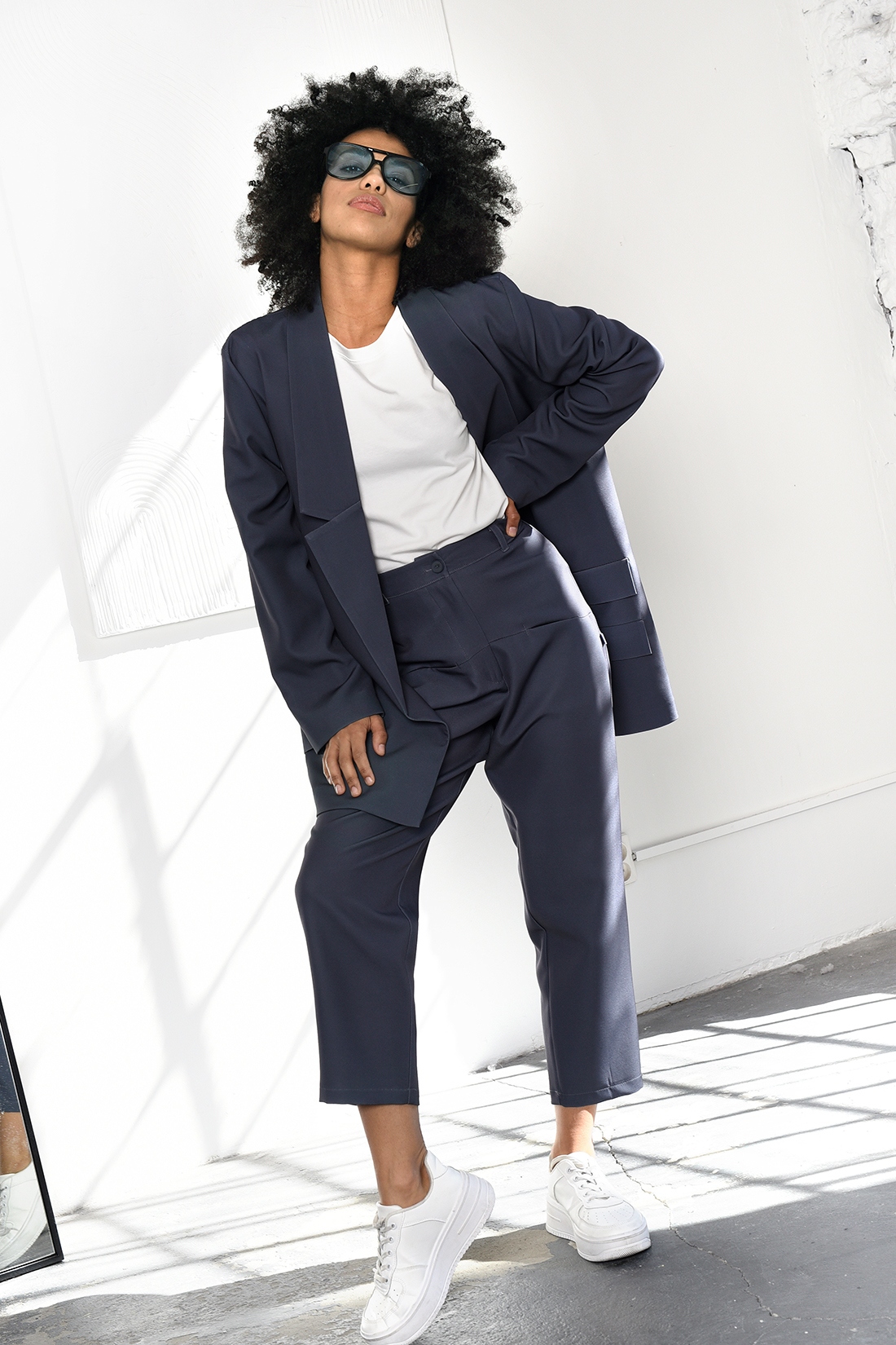 Marynarka z aplikacją MC ElegantCat grafitowa