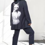 Marynarka z aplikacją MC ElegantCat grafitowa