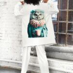 Marynarka oversize MC Owly biała