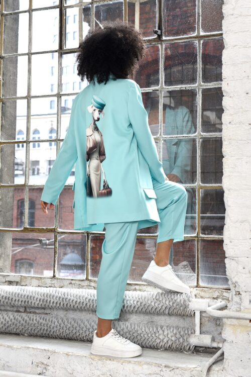 Marynarka oversizowa MC Doggy miętowa