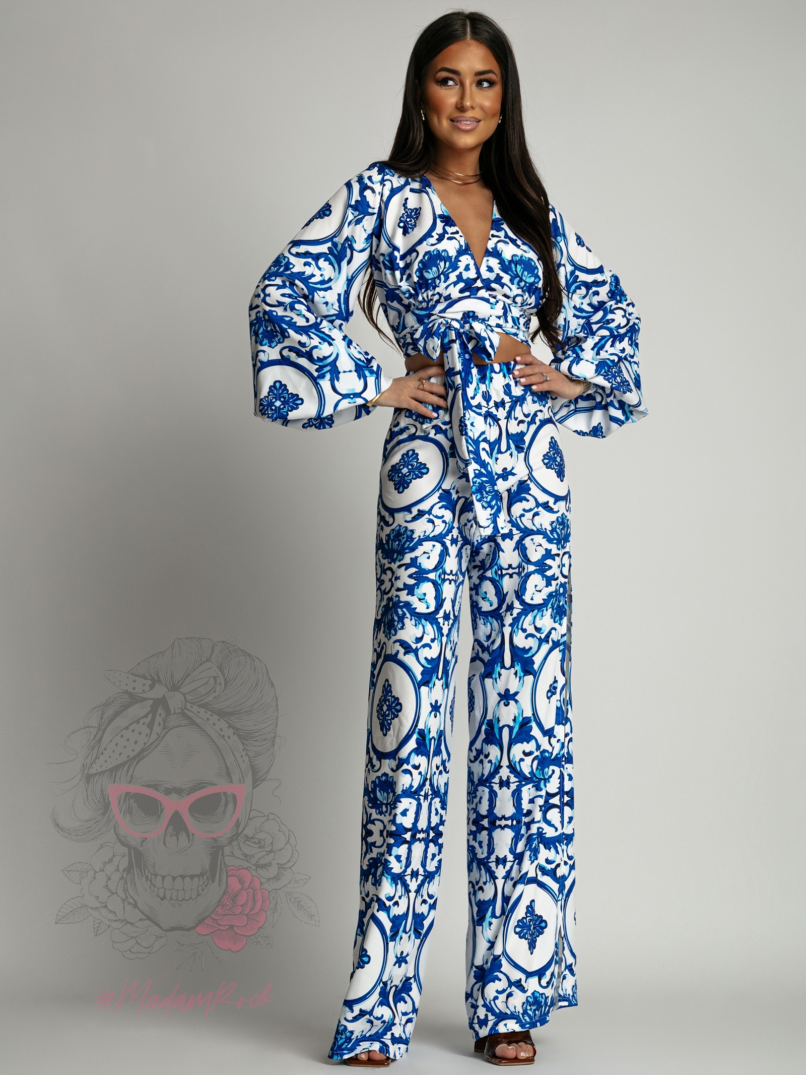 Komplet wakacyjny NB Selas biało-niebieski