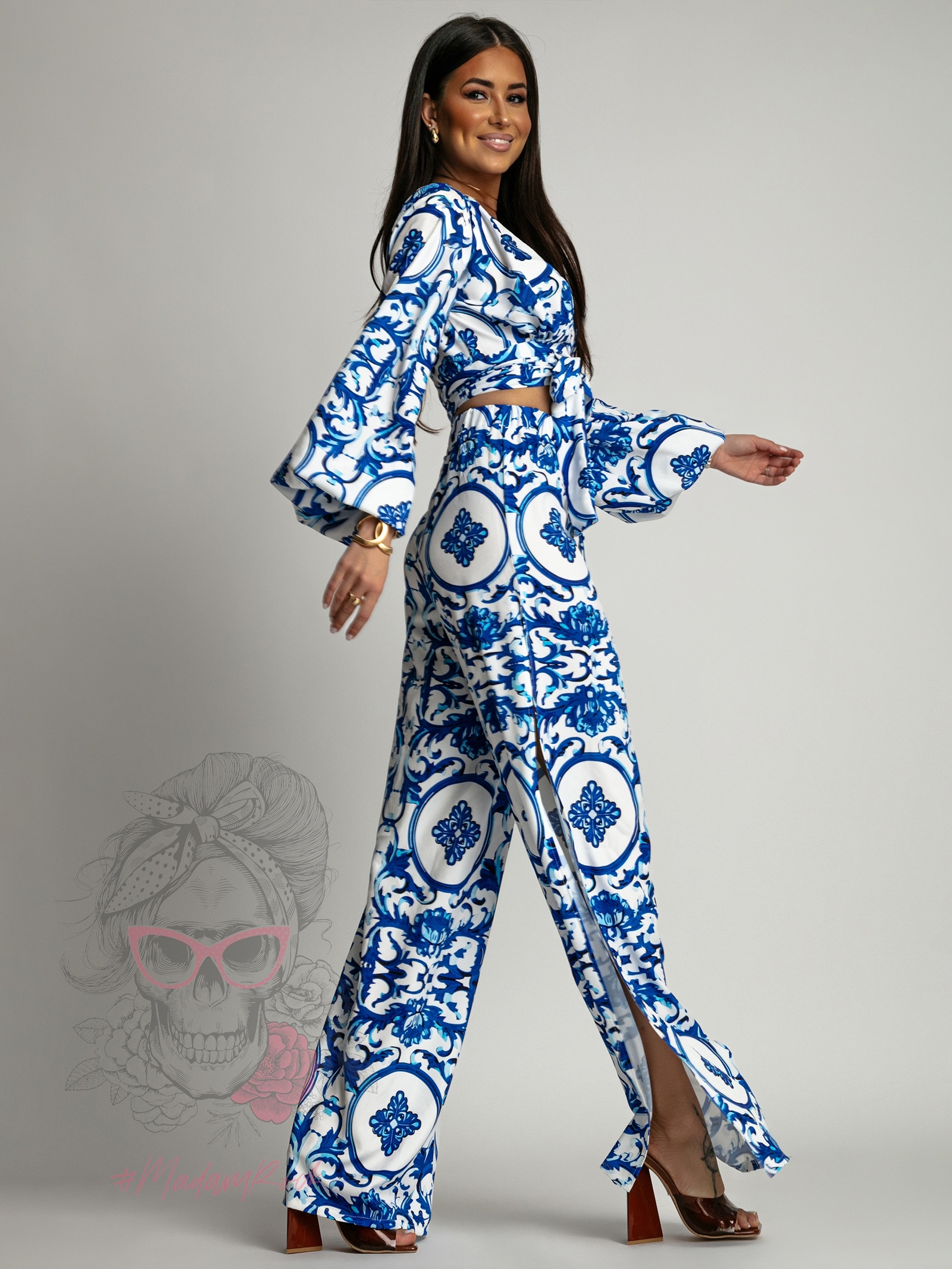 Komplet wakacyjny NB Selas biało-niebieski