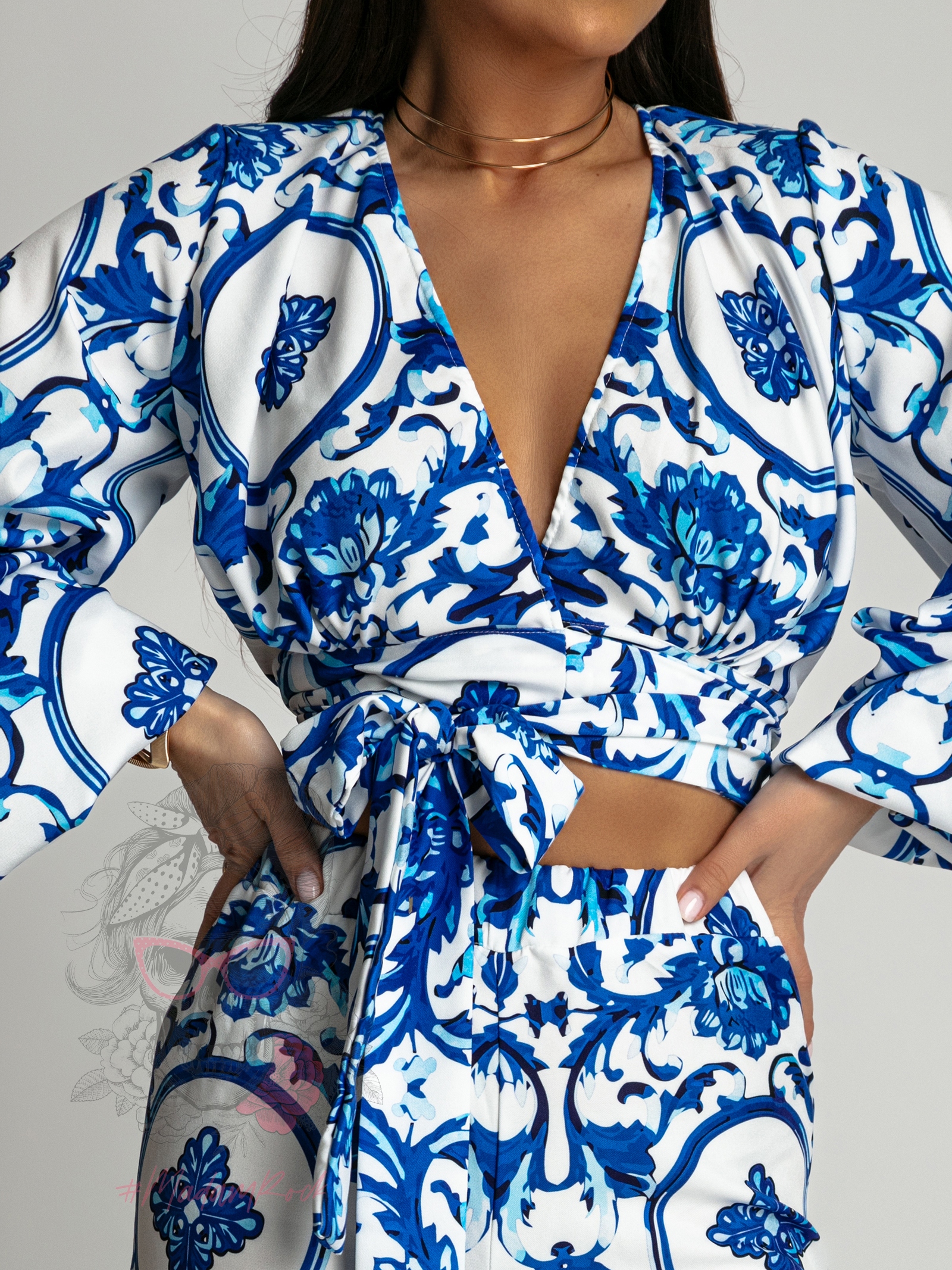 Komplet wakacyjny NB Selas biało-niebieski