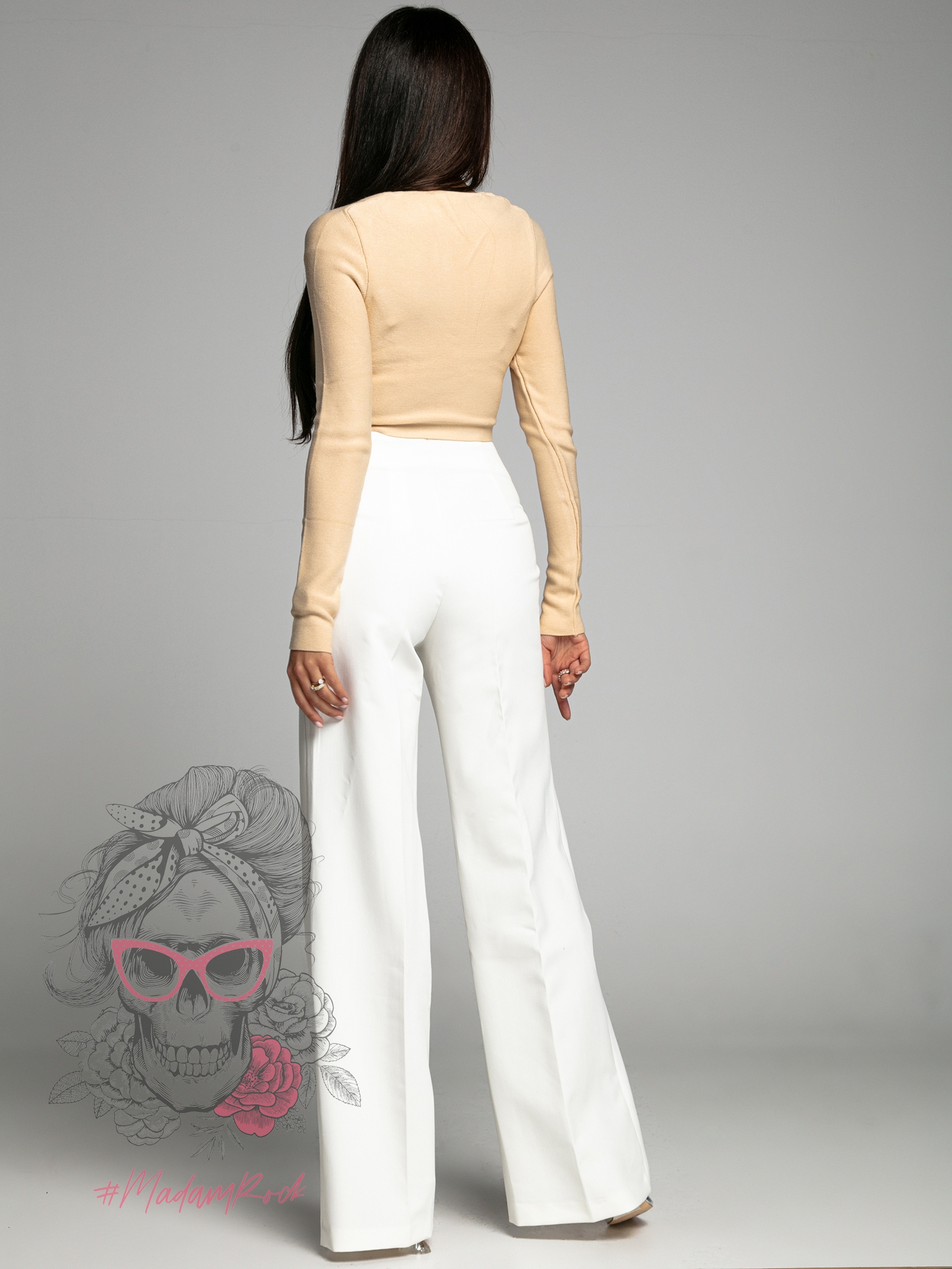 Bluzka bandażowa Raflo beżowa Bluzka bandażowa Raflo beżowa