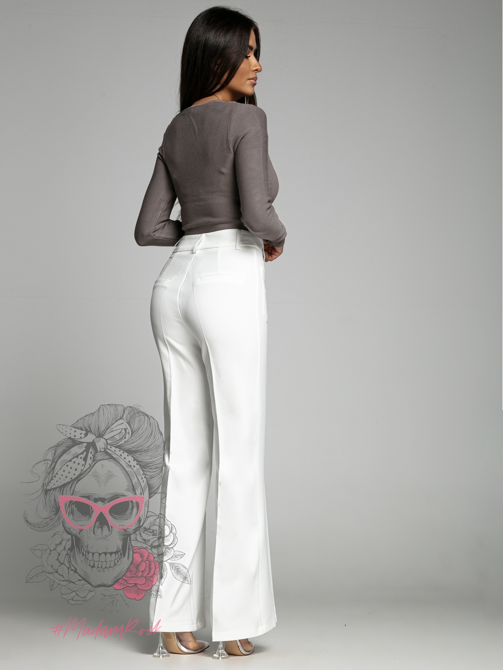 Bluzka bandażowa Raflo ziemista