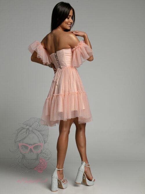 Sukienka balowa NB Bllei morelowa