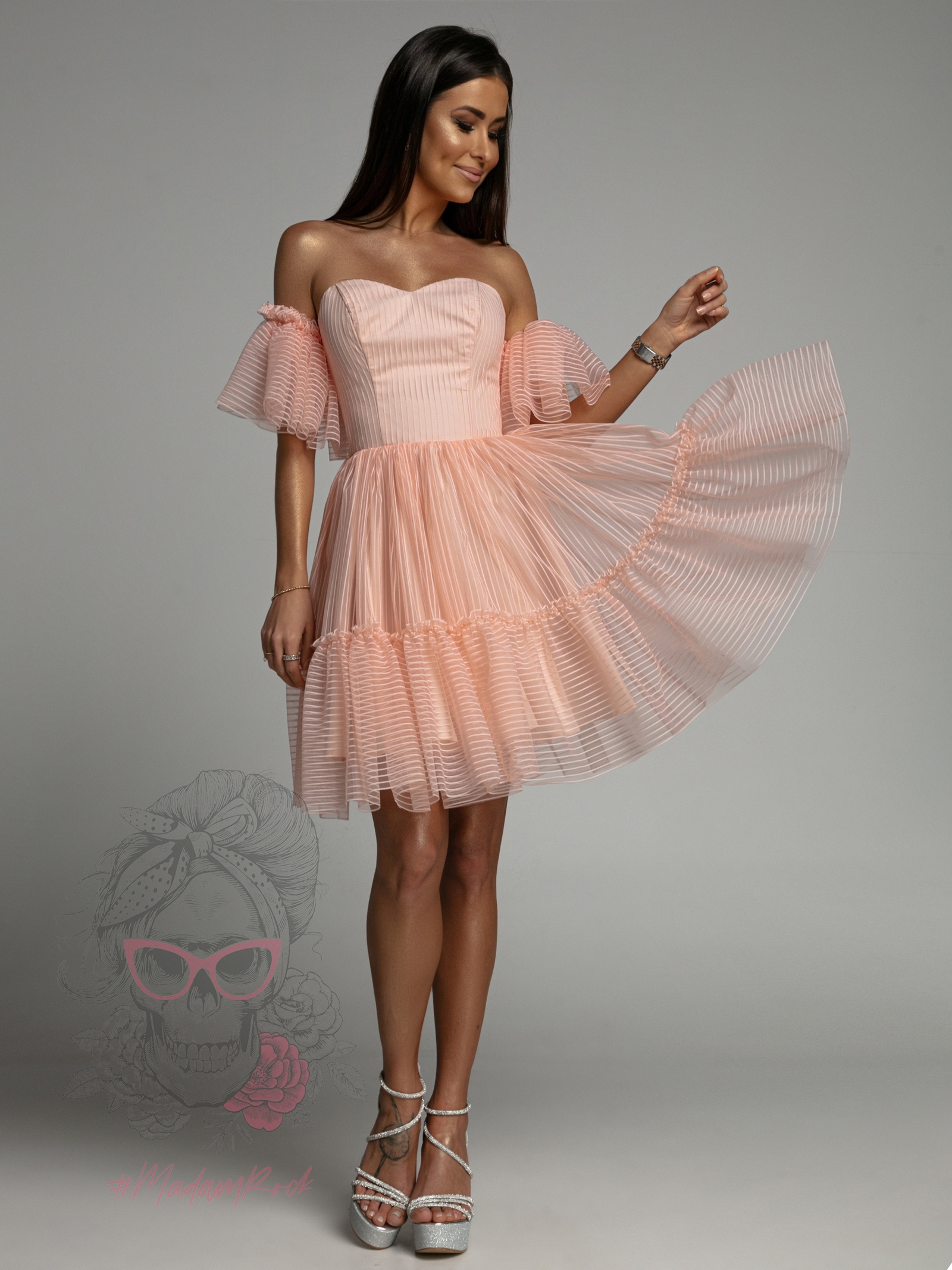 Sukienka balowa NB Bllei morelowa Sukienka balowa NB Bllei morelowa