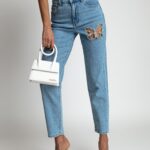 Spodnie jeansowe z motylem Your Fly niebieskie