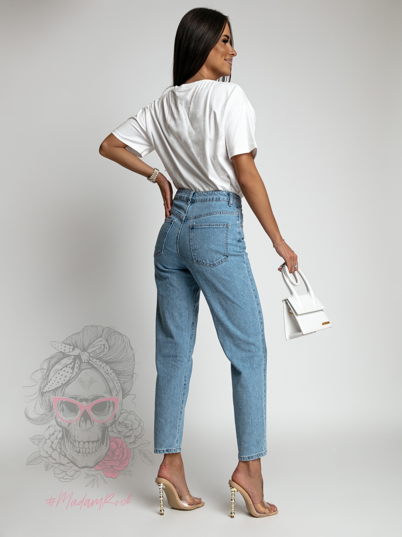 Spodnie jeansowe z motylem Your Fly niebieskie Spodnie jeansowe z motylem Your Fly niebieskie