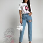 Spodnie jeansowe z motylem Your Fly niebieskie