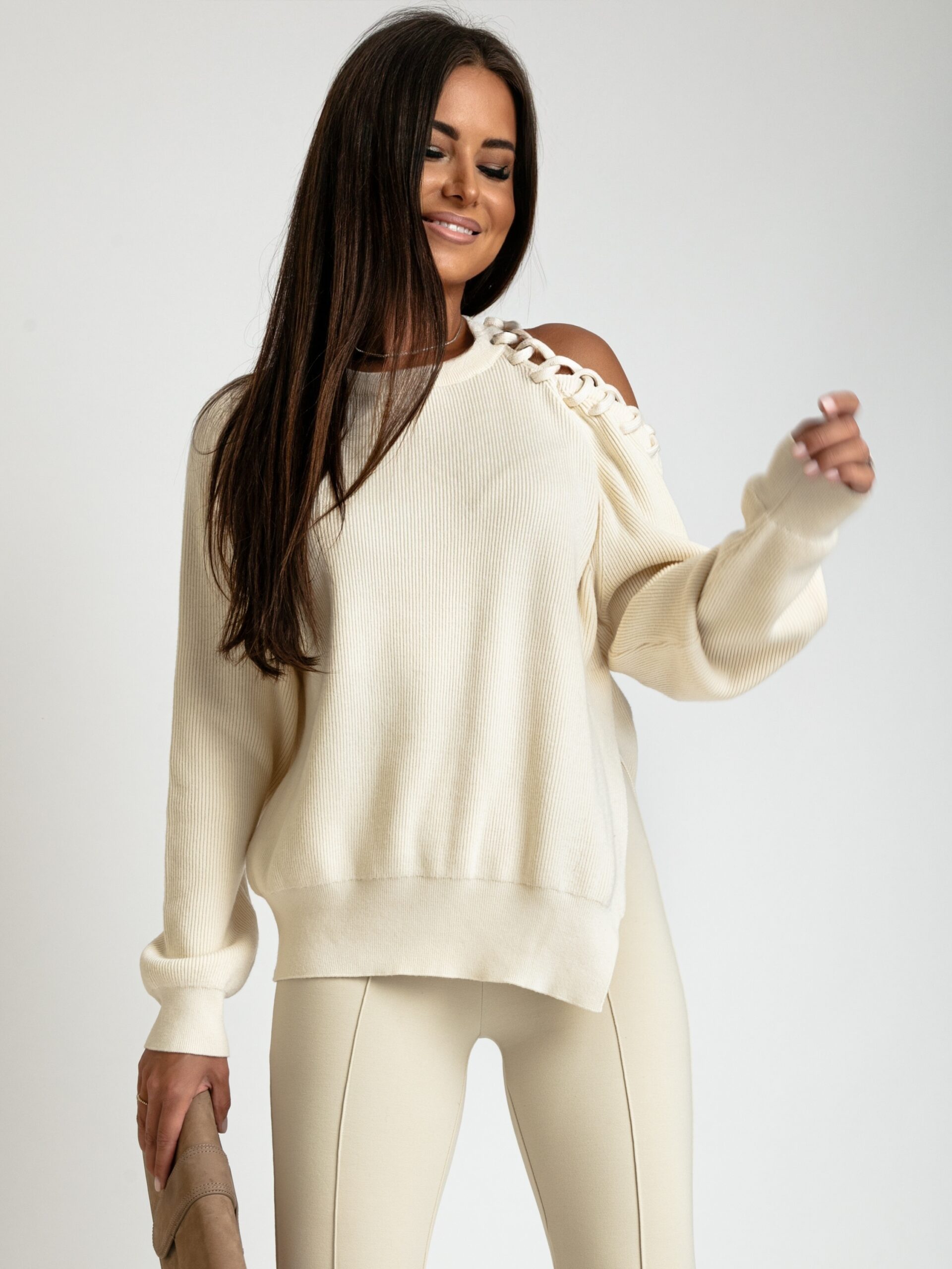 Spodnie eleganckie dopasowane Kent beżowe Spodnie eleganckie dopasowane Kent beżowe